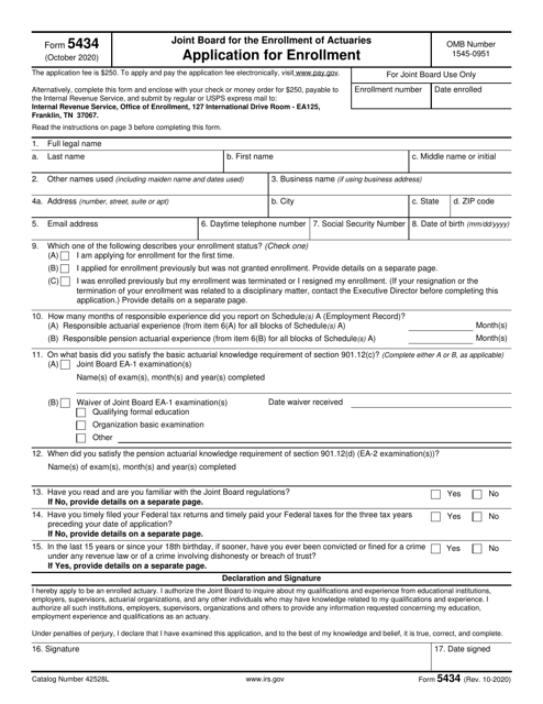 IRS Form 5434  Printable Pdf