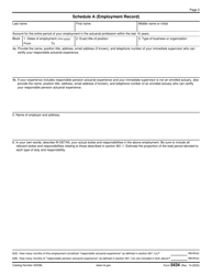 IRS Form 5434 Joint Board for the Enrollment of Actuaries - Application for Enrollment, Page 2
