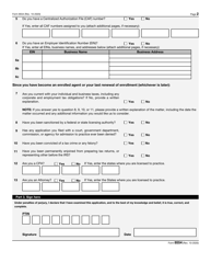 IRS Form 8554 Application for Renewal of Enrollment to Practice Before the Internal Revenue Service, Page 2