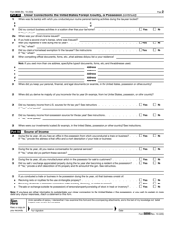 IRS Form 8898 Statement for Individuals Who Begin or End Bona Fide Residence in a U.S. Possession, Page 2