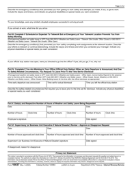 IRS Form 10837 Request for Weather and Safety Leave Due to Emergency Conditions, Page 2