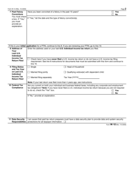 IRS Form W-12 &quot;IRS Paid Preparer Tax Identification Number (Ptin) Application and Renewal&quot;, Page 2