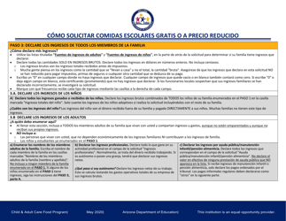 Instructions for Child and Adult Care Food Program Meal Benefit Income Eligibility Application - Arizona (English/Spanish), Page 5