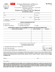 Form B&amp;L: MF-5 (2) &quot;Petition for Diesel Fuel Tax Refund&quot; - Alabama