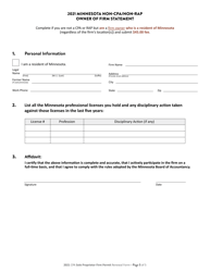 CPA Sole Proprietor Firm Permit Renewal - Minnesota, Page 6