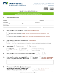 CPA Firm Permit Renewal - Minnesota, Page 2