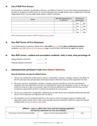 Rap Firm and Sole Proprietor Permit Renewal - Minnesota, Page 3