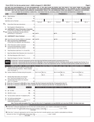 Form CR-Q1 Commercial Rent Tax Return - New York City, Page 2