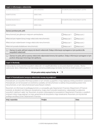 Senior Citizen Homeowners&#039; Exemption Initial Application - New York City (Polish), Page 2