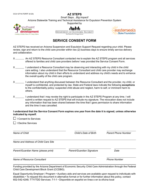 Form CCA-1271A  Printable Pdf