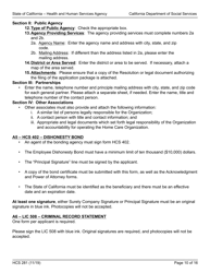 Form HCS281 Application Instructions for a Home Care Organization License - California, Page 10
