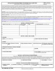 DD Form 2652 Download Fillable PDF or Fill Online Application for ...