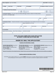 Form DS-82 U.S. Passport Renewal Application for Eligible Individuals, Page 6