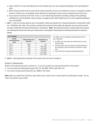 Instructions for Form SL-202M Municipal Levy Limit Worksheet - Wisconsin, Page 4