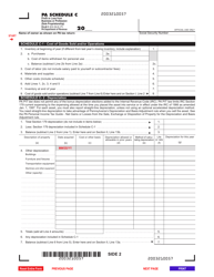 Form PA-40 Schedule C &quot;Profit or Loss From Business or Profession (Sole Proprietorship)&quot; - Pennsylvania, Page 2