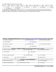 Form SF-91 Motor Vehicle Accident (Crash) Report, Page 3
