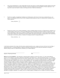 Form HHS-697 Foreign Activities Questionnaire, Page 2