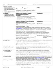 Official Form 309I Notice of Chapter 13 Bankruptcy Case, Page 2