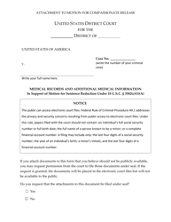Form AO250 &quot;Motion for Sentence Reduction Under 18 U.s.c. Section 3582(C)(1)(A)&quot;, Page 13