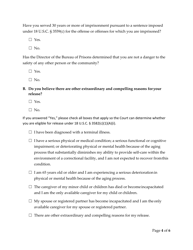 Form AO250 &quot;Motion for Sentence Reduction Under 18 U.s.c. Section 3582(C)(1)(A)&quot;, Page 4