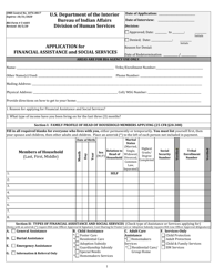 BIA Form 5-6601 Application for Financial Assistance and Social Services, Page 3