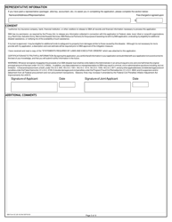 SBA Form 5C Disaster Home / Sole Proprietor Loan Application, Page 3