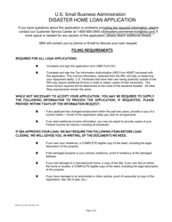 SBA Form 5C Disaster Home / Sole Proprietor Loan Application, Page 4