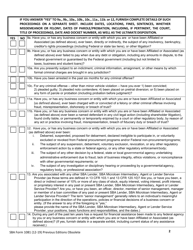 SBA Form 1081 Statement of Personal History, Page 2