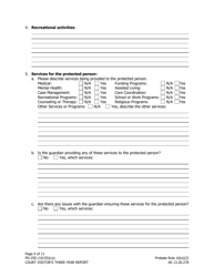 Form PG-250 Court Visitor&#039;s Three-Year Report - Alaska, Page 4