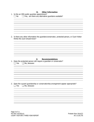 Form PG-250 Court Visitor&#039;s Three-Year Report - Alaska, Page 9