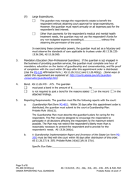 Form PG-400 Order Appointing Full Guardian With Powers of Conservator - Alaska, Page 5