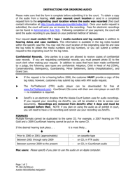 Document preview: Form TF-304 Audio Recording Request - Alaska