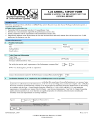 Document preview: 4.23 Annual Report Form - Arizona