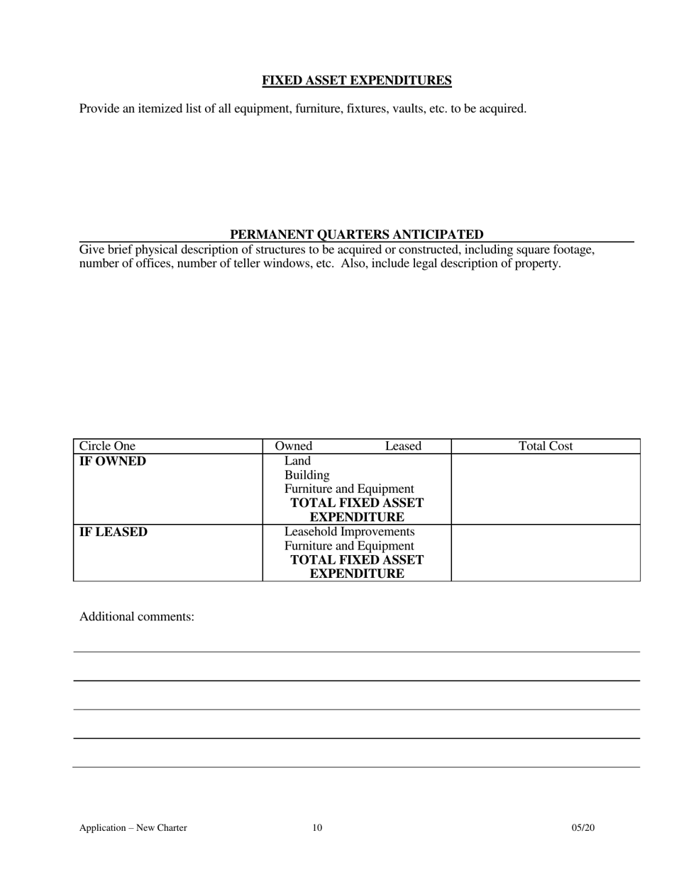 Application for Proposed State Bank Charter - Arkansas, Page 10