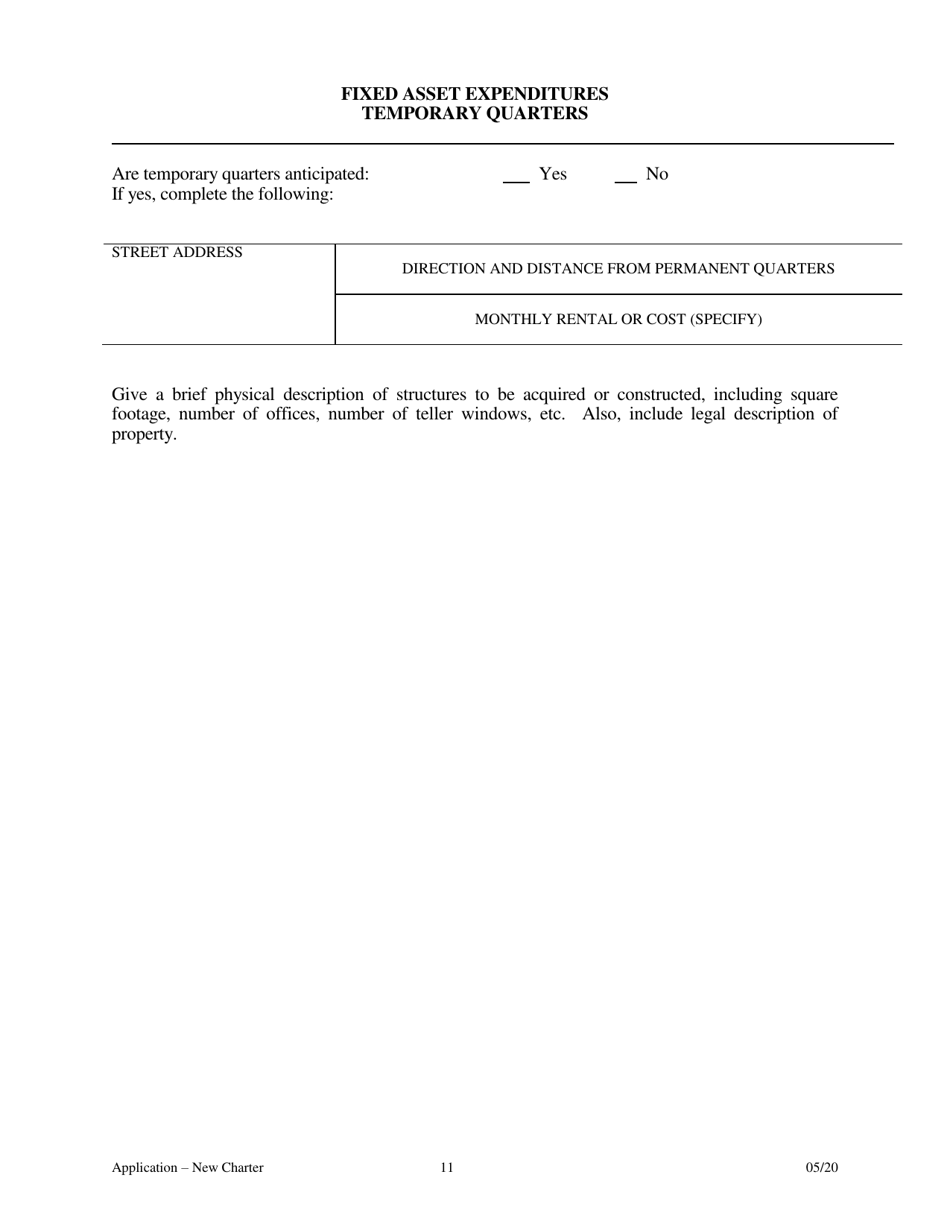 Application for Proposed State Bank Charter - Arkansas, Page 11