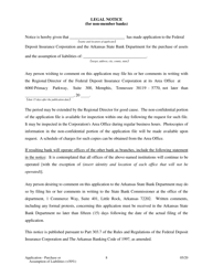 Application - Purchase or Assumption of Liabilities ( 50%) - Arkansas, Page 8