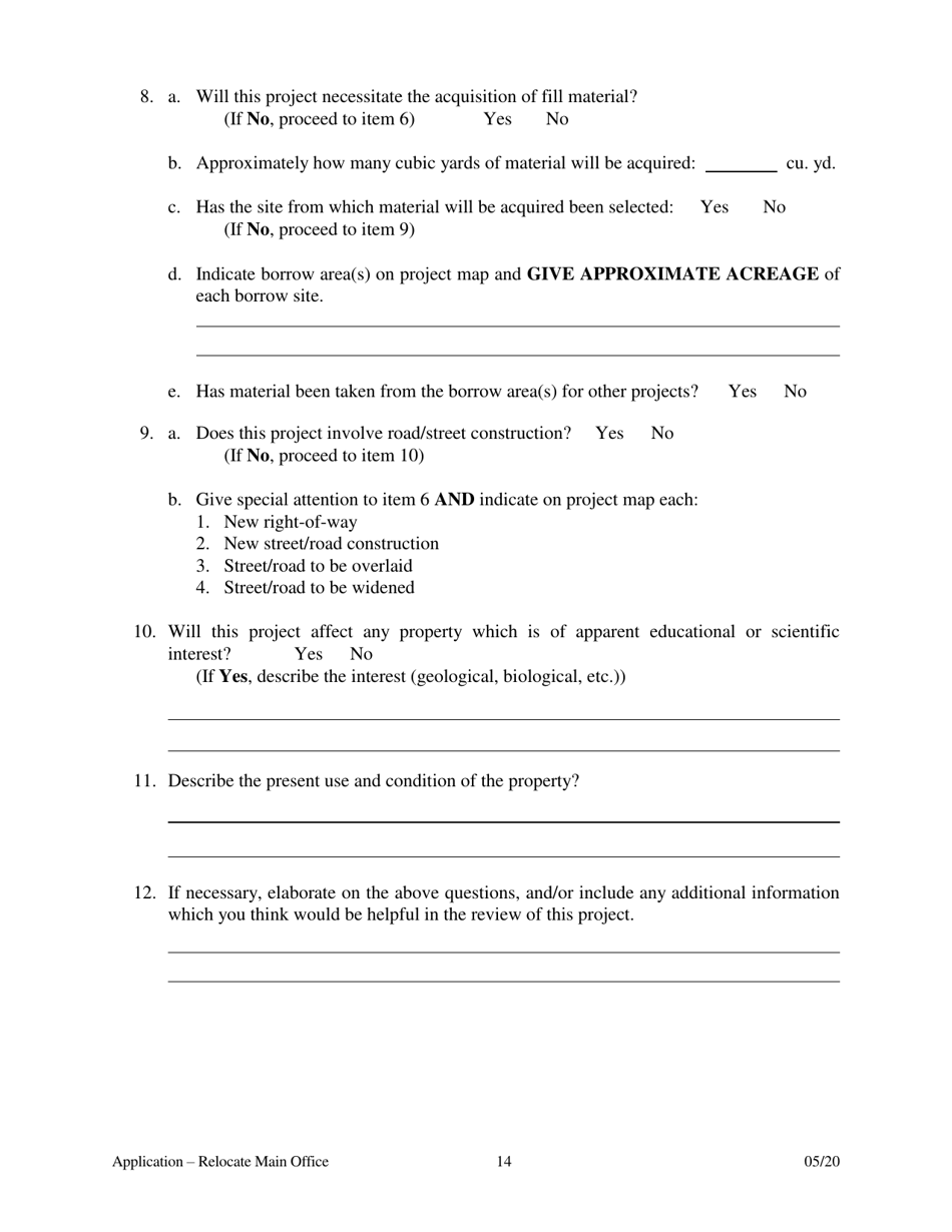 Application to Relocate Main Office - Arkansas, Page 15