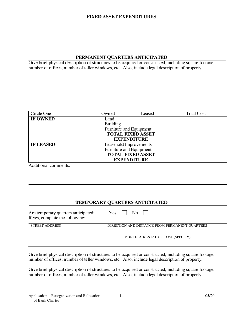 Application to Reorganize and Relocate Bank Charter - Arkansas, Page 14