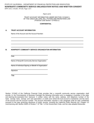 Form DFPI-CSCL118 Nonprofit Community Service Organization Notice and Written Consent - California, Page 2