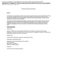 Form DFPI-CSCL118 Nonprofit Community Service Organization Notice and Written Consent - California, Page 5
