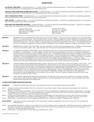 Form HCD MP50 Application for Permit to Construct - California, Page 2
