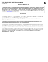 Form STD701C Cash Option Enrollment Authorization - Flexelect Program - California, Page 2