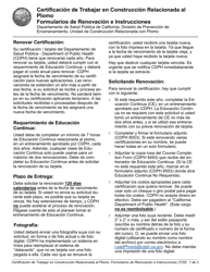 Document preview: Formulario CDPH8553 SP Renovar Certificacion Para La Construccion Relacionada Al Plomo - California (Spanish)