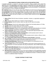 Form CDPH8595 Drug Manufacturing License Application - California, Page 3