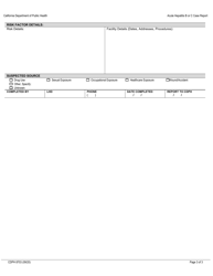 Form CDPH8703 Acute Hepatitis B or C Case Report - California, Page 3