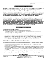 Form GV-130 Gun Violence Restraining Order After Hearing or Consent to Gun Violence Restraining Order - California, Page 4