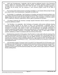CDOT Form 1233 Utility/Special Use Permit Application - Colorado, Page 4