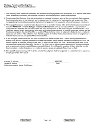 Form JD-CV-172 Affidavit - Federal Mortgage Foreclosure Moratorium - Connecticut, Page 2