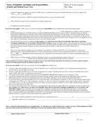 Notice of Eligibility and Rights &amp; Responsibilities (Family and Medical Leave Act) - Delaware, Page 2