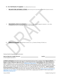 Complaint Form - Draft - Florida, Page 2